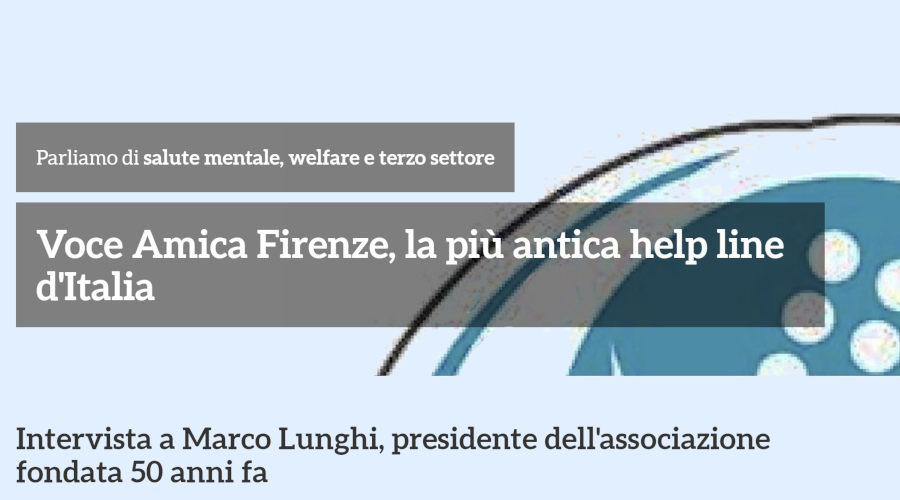 CESVOT - Intervista a Marco Lunghi, presidente di VoceAmica Firenze