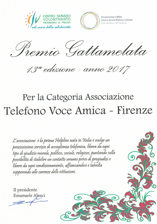 Diploma Premio Gattamelata