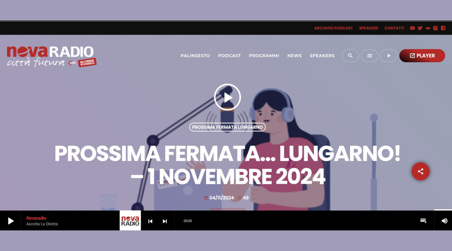 Intervista di presentazione articolo su Lungarno di Novembre 2024