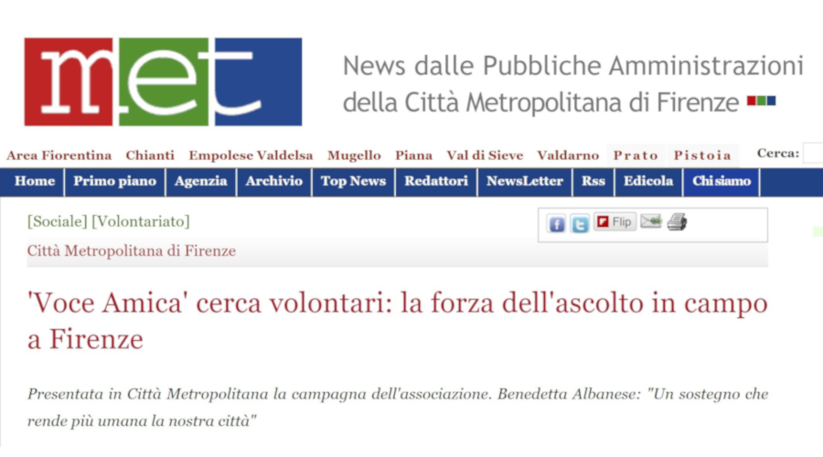 Articolo MET - News delle Pubbliche Amministrazioni della Città Metropolitana di Firenze