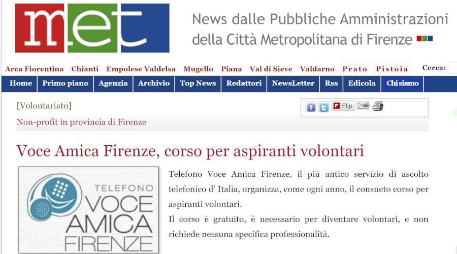 Articolo MET - News delle Pubbliche Amministrazioni della Città Metropolitana di Firenze