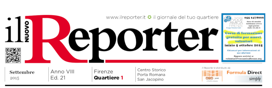 Manchette sulla testata del Il Reporter