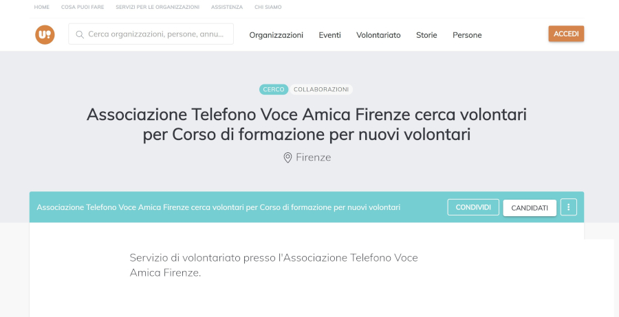 Avviso ricerca volontari su UIDU del 3 ottobre 2014